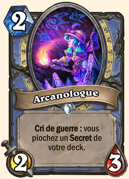 Arcanologiste carte Hearhstone