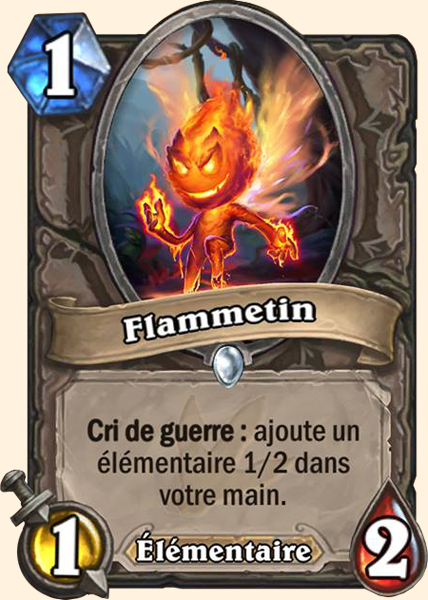 Flammetin carte Hearhstone