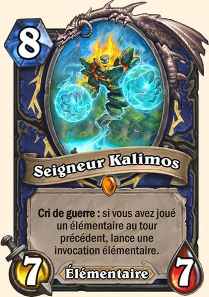 Kalimos, Seigneur primordial carte Hearhstone