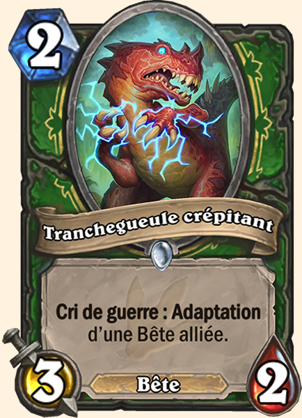 Tranchegeule crepitant carte Hearhstone