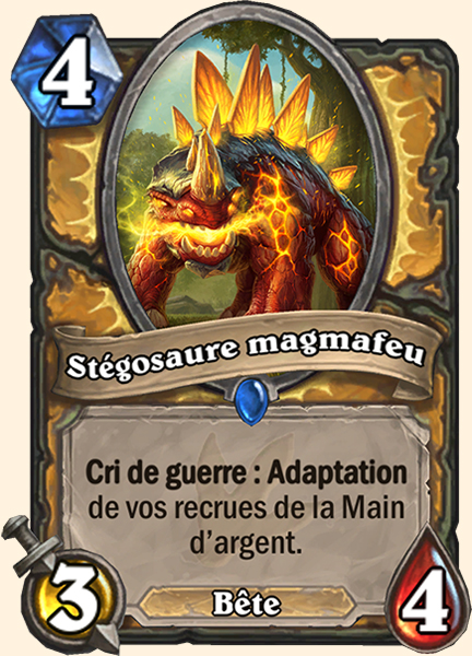 Stegosaure magmafeu carte Hearhstone