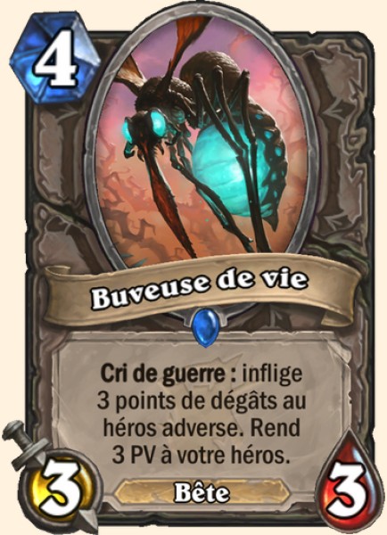 Buveur de vie carte Hearhstone