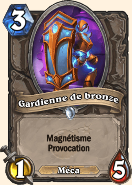 Gardienne de bronze carte Hearhstone