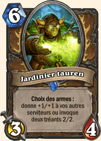 Jardinier tauren carte Hearhstone