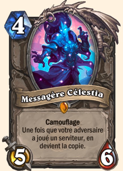 Messagere Celestia carte Hearhstone