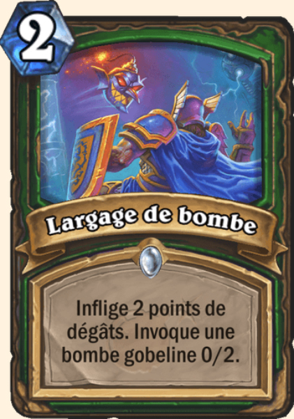 Largage de bombe carte Hearhstone