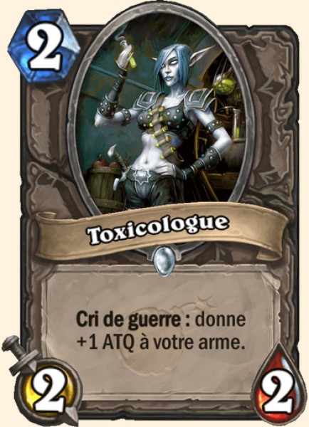 Toxicologue carte Hearhstone