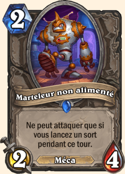 Marteleur non alimente carte Hearhstone