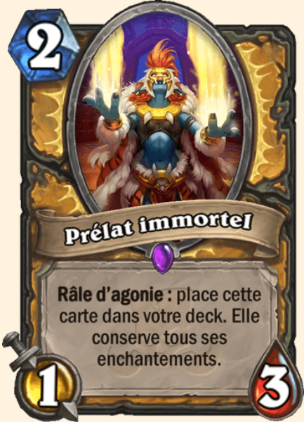 Prelat immortel carte Hearhstone