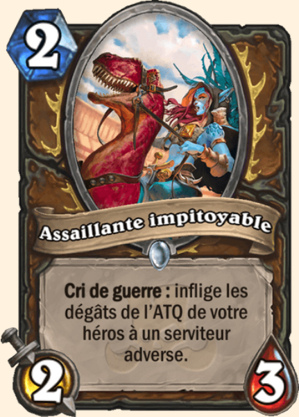 Assaillante impitoyable carte Hearhstone