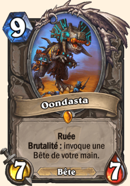 Oondasta carte Hearhstone