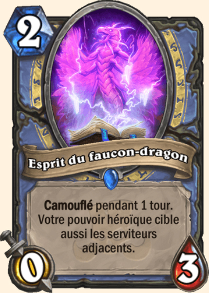 Esprit du Faucon-dragon carte Hearhstone