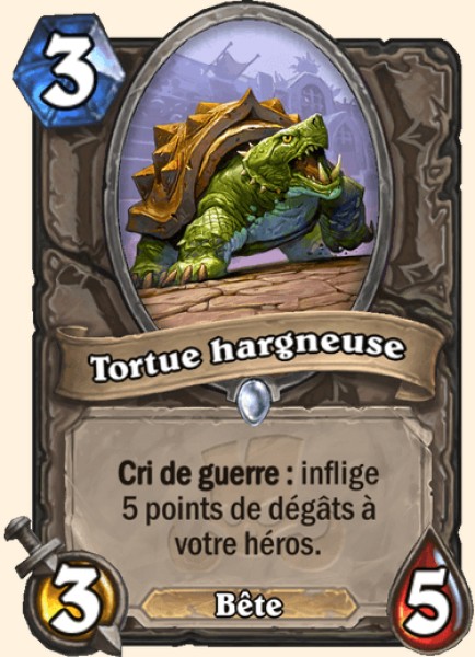Tortue hargneuse carte Hearhstone