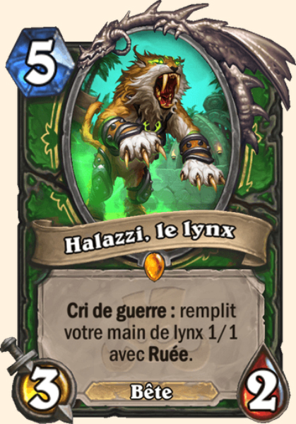 Hallazi, le lynx carte Hearhstone