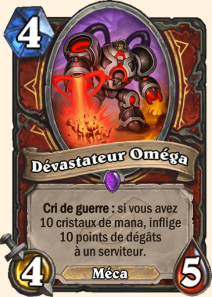 Devastateur Omega carte Hearhstone