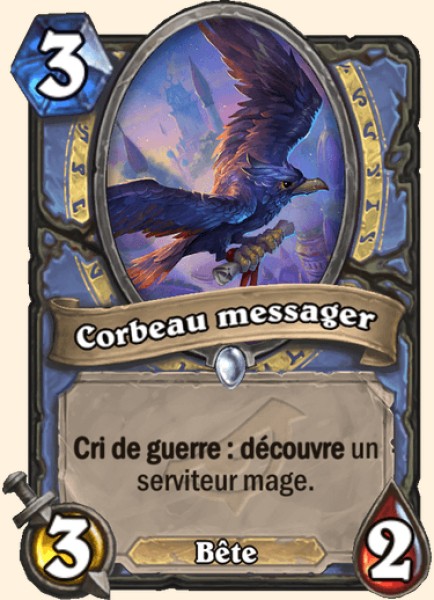 Corbeau messager carte Hearhstone