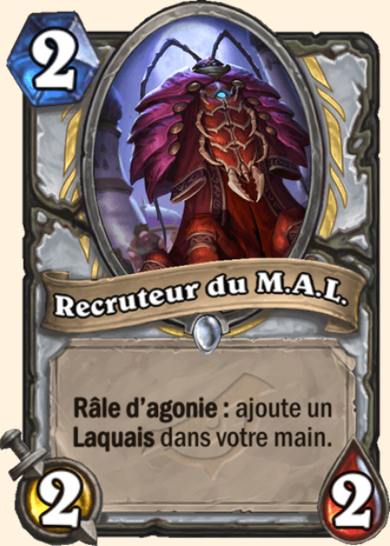 Recruteur du M.A.L. carte Hearhstone
