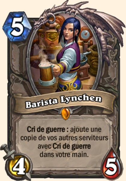 Barista Lynchen carte Hearhstone