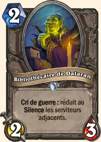Bibliothecaire de Dalaran carte Hearhstone