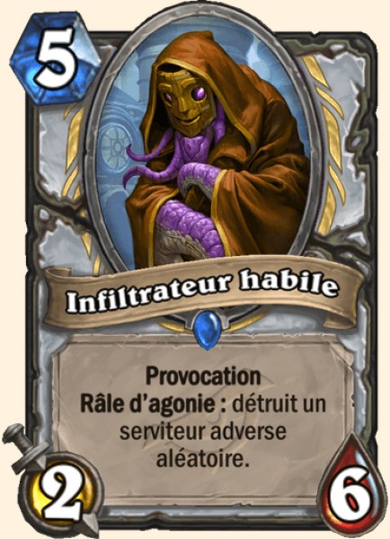Infiltrateur habile carte Hearhstone