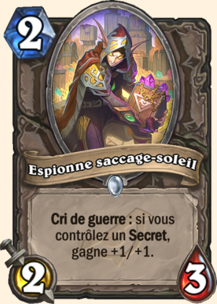 Espion saccage-soleil carte Hearhstone