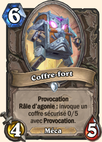 Coffre-fort carte Hearhstone