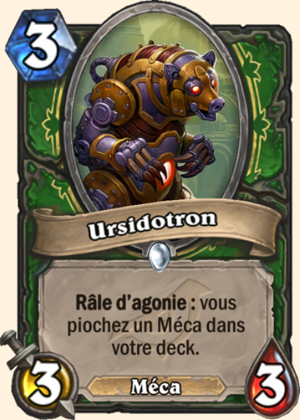 Ursidotron carte Hearhstone