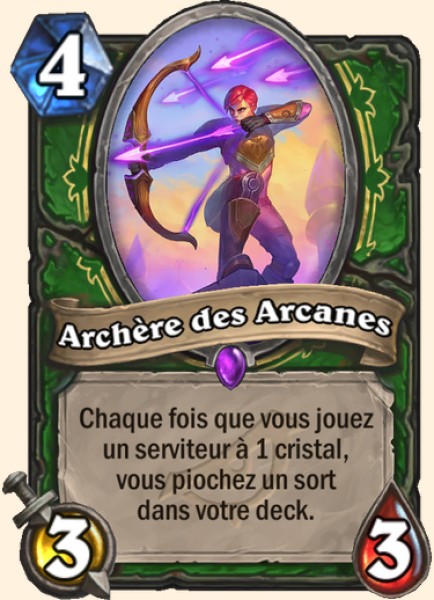 Archere des Arcanes carte Hearhstone