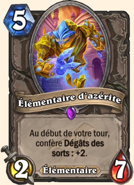 Elementaire d'azerite carte Hearhstone