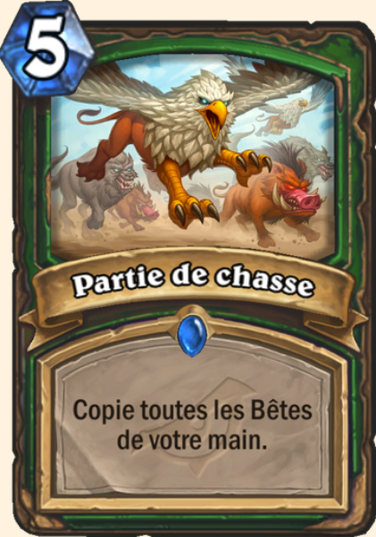 Partie de chasse carte Hearhstone