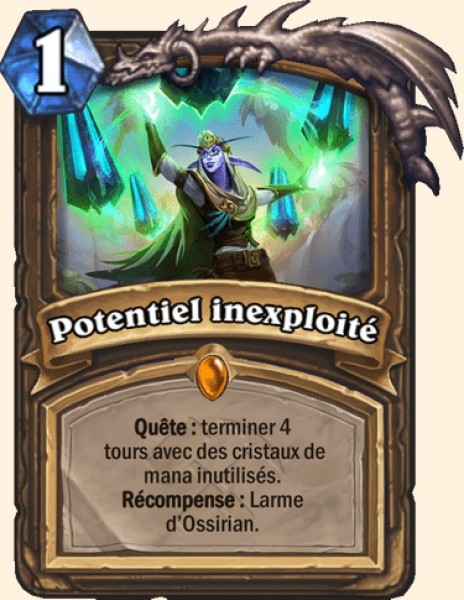 Potentiel inexploite carte Hearhstone