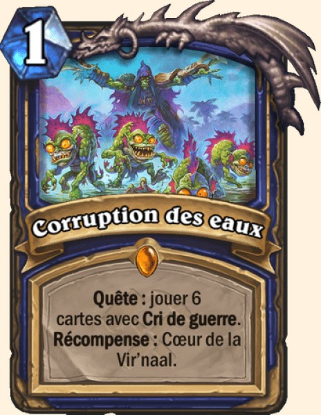 Corruption des eaux carte Hearhstone