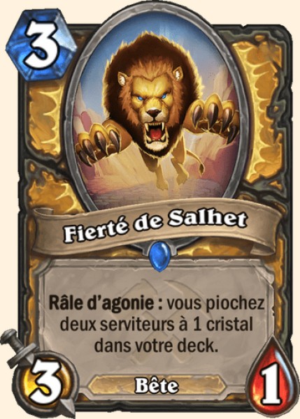 Fierte de Salhet carte Hearhstone