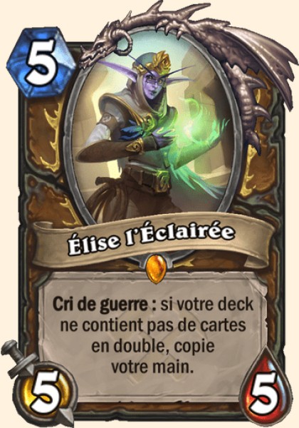 Elise l’Eclairee carte Hearhstone