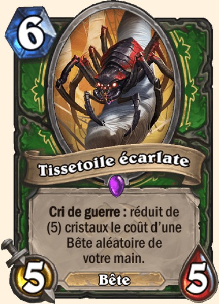 Tissetoile ecarlate carte Hearhstone