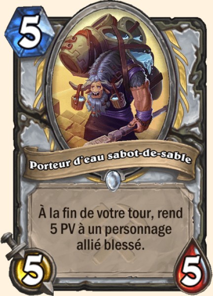 Porteur d’eau sabot-de-sable carte Hearhstone