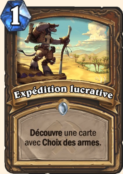 Expedition lucrative carte Hearhstone