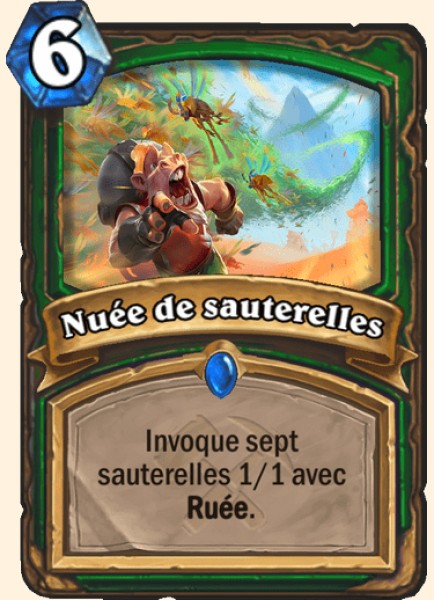 Nuee de sauterelles carte Hearhstone