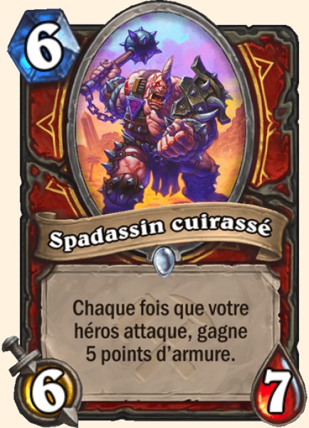 Spadassin Cuirasse carte Hearhstone
