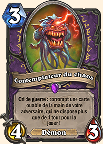 Contemplateur du chaos carte Hearhstone