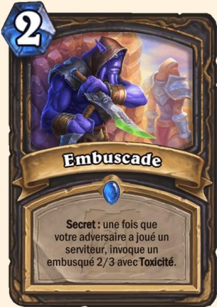 Embuscade carte Hearhstone