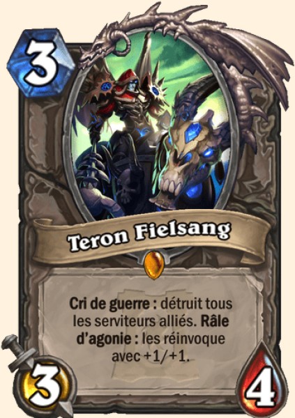 Teron Fielsang carte Hearhstone