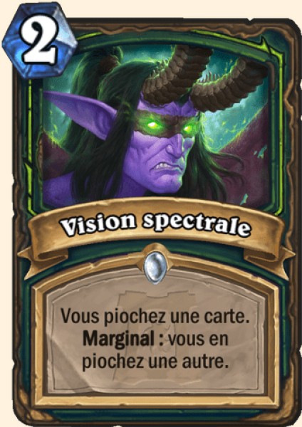Vision spectrale carte Hearhstone