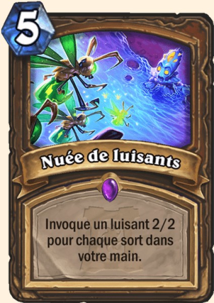 Nuee de luisants carte Hearhstone