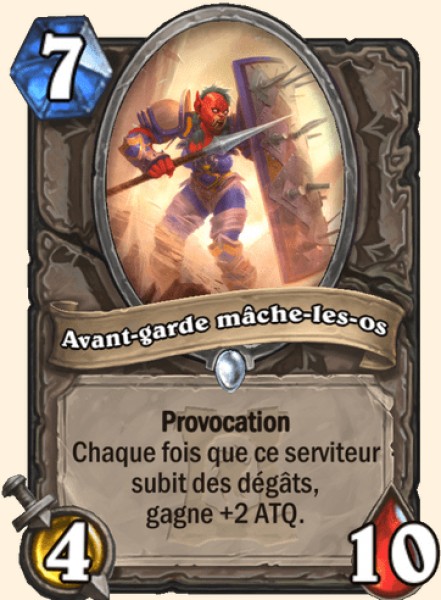 Avant-garde mache-les-os carte Hearhstone