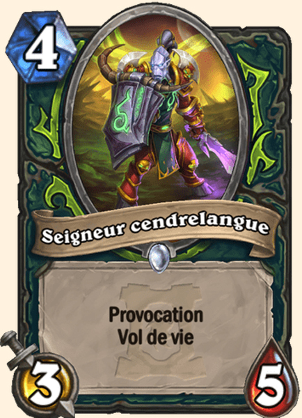 Seigneur cendrelangue carte Hearhstone