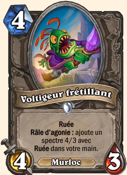 Voltigeur fretillant carte Hearhstone