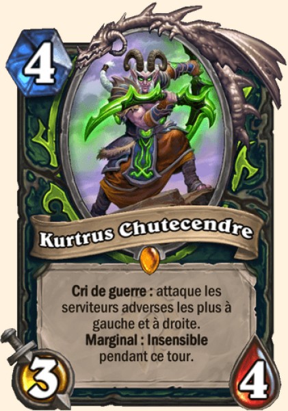 Kurtrus Chutecendre carte Hearhstone