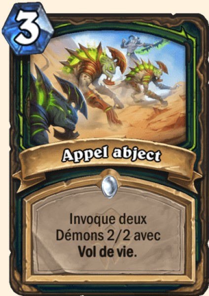 Appel abject carte Hearhstone