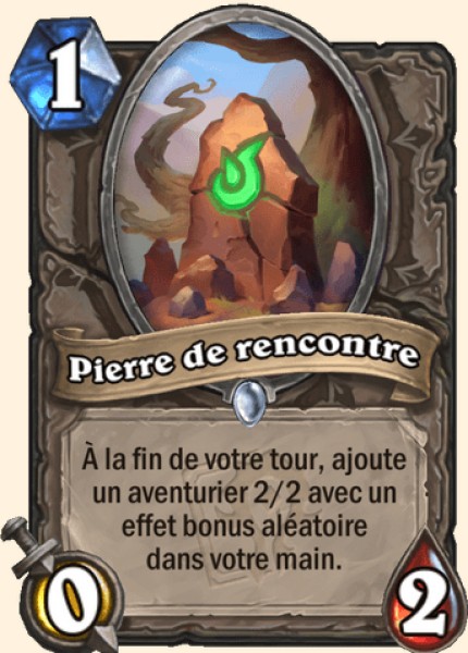 Pierre de rencontre carte Hearhstone